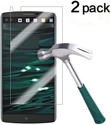TANTEK [2-paket zaštitnik ekrana za LG V10, Film od kaljenog stakla, Ultra Clear ,protiv ogrebotina, bez