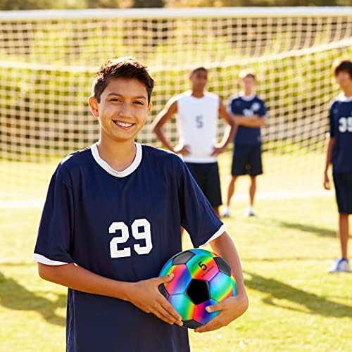 Retisee 2 kom. Rainbow Soccer Long Službena veličina za djecu Omladinski tinejdžeri sa pumpom Stroj u zatvorenom