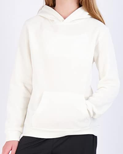 Real Essentials 3 Pakovanje: Djevojčica mekana četkana runa pulover dukserica sa džepom Kenguru