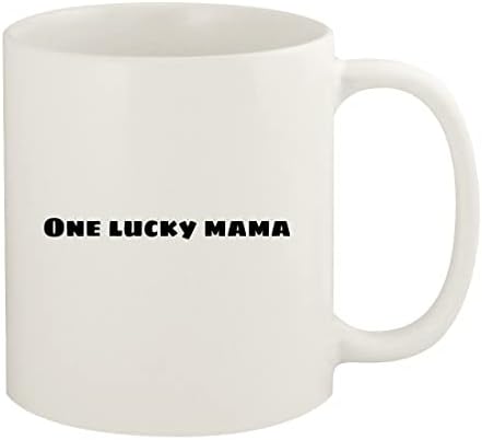 Knick Knack pokloni jednu Lucky Mama-11oz keramička Bijela šolja za kafu