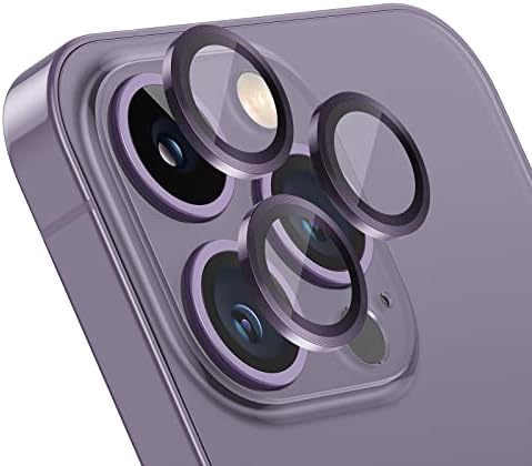 Uniwit zaštita sočiva kamere dizajnirana za iPhone 14 Pro/14 Pro Max,avijacijski aluminijumski 3d prsten,9h