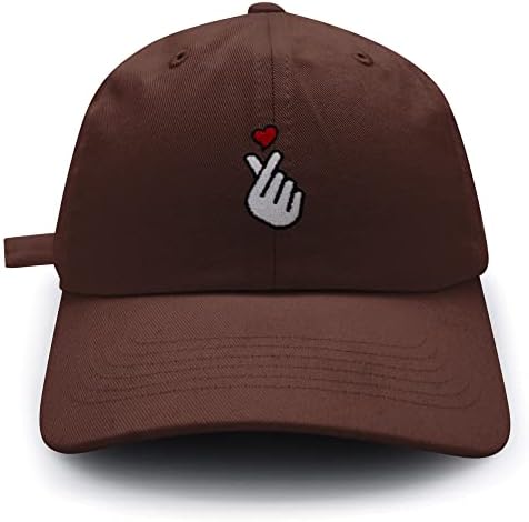 JPAK korejski srčani prst bejzbol kapa iz vezeni pamučni tata šešir - korejski znak