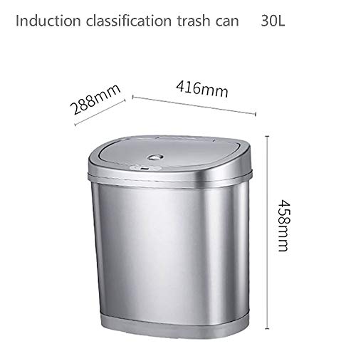 Wpyyi senzor dvostruke klasifikacije kanta za smeće pametna kanta od nerđajućeg čelika automatski zaptivni