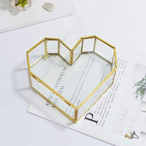 Kutije za nakit nakita u obliku srca u obliku srca prozirni po kutija za odlaganje nakita europskog stila