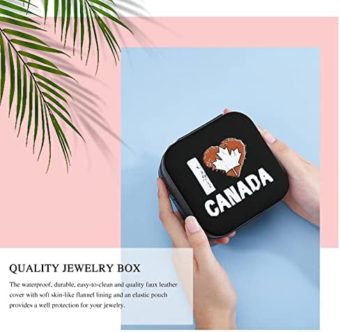 Volim Kanadu, Kanada Dan Ženska premium Travel Mali nakit Box Ogrlice za pohranu Organizer Ministarstvo