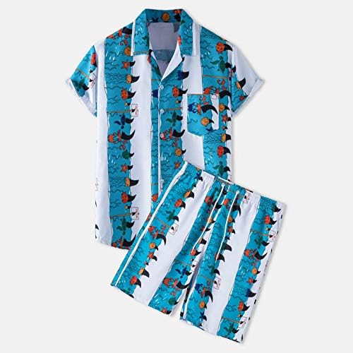Muške majice Shorts odijelo 2021 mens set trenerka Havajska komisija za znoj ljetne 2-komadne majice i kratke