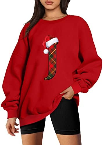 Fandream učiteljice za žene veseli božićni izrez bez haubice majica materinskog push-up ženske pulover