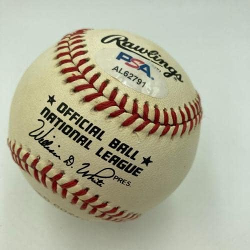 Hank Aaron potpisao je službenu nacionalnu ligu bejzbol PSA DNK COA - autogramirani bejzbol
