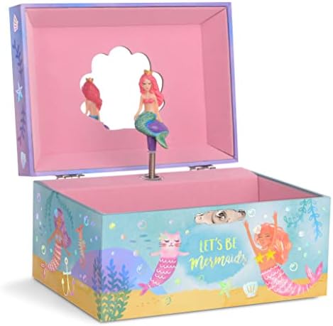 Glazbena kutija za viljuškarca sa sirena, gold folic dizajn paketa sa devojkom muzičkim nakitom za skladištenje