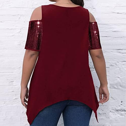 Ljetni vrhovi za žene 2023. modni casual okrugli vrat kratki rukav slobodni ubojni bluza