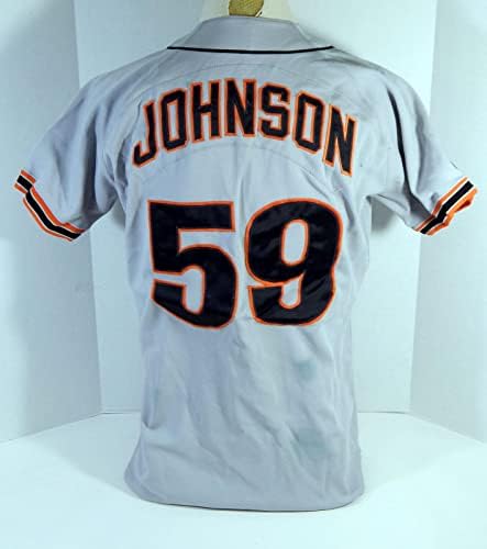 San Francisco Giants Johnson 59 Izdavani sivi Jersey DP17514 - Igra Polovni MLB dresovi