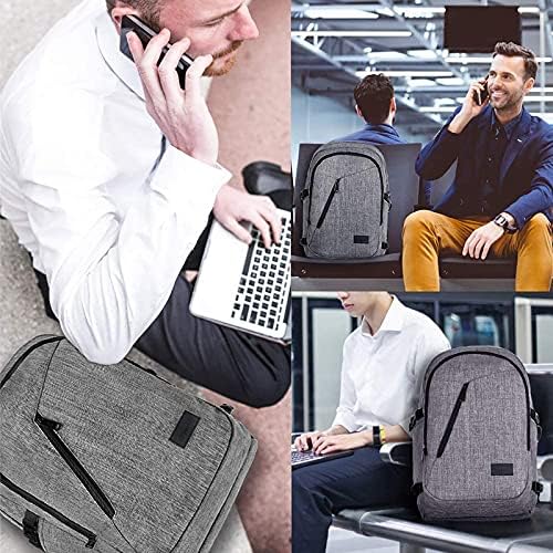 Mancro 17.3 inčni ruksak za laptop, veliki putnički ruksak za laptop sa USB priključkom za punjenje, anti