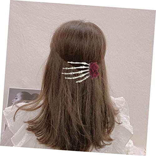Yardenfun 2pcs lobanja skeletna bareta djevojka kose kopče kandže kopče za kosu kopče za kosu lubanje kose