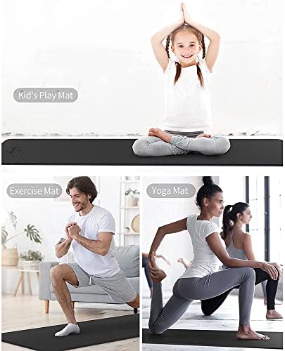Yfbhwyf prostirka za jogu - ekološka podloga za neklizajuće fitnes vježbe, podloga za vježbu za jogu, Pilates