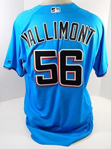 Miami Marlins Chris Vallimont 56 Igra Polovni Blue Jersey 48 DP22241 - Igra Polovni MLB dresovi