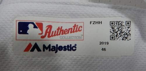 2019 Oakletska atletika prazna igra bijeli dres 150 patch majestic 46 986s - igra polovno MLB dresovi