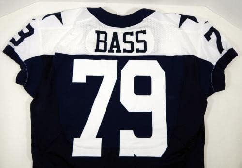 2012 Dallas Cowboys Ben Bass 79 Igra Izdana mornarska dres Dan zahvalnosti TB 4 - Neintred NFL Igra Polovni