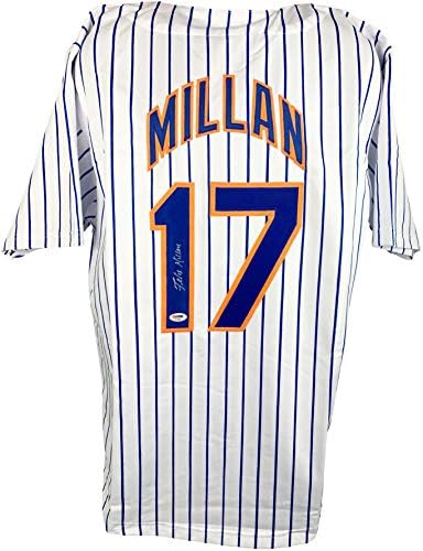 Felix Millan autografirao je potpisan dres MLB New York Mets PSA COA