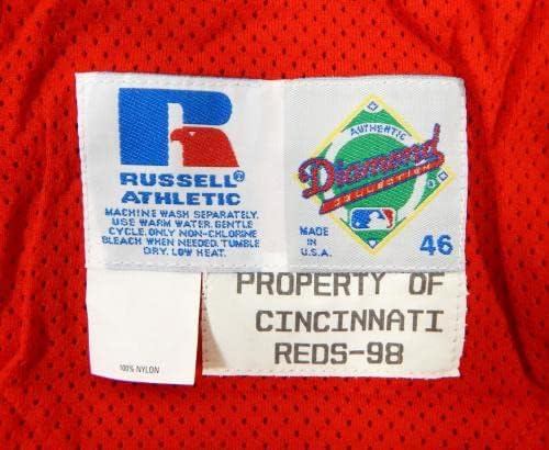 1998 Cincinnati Reds Blank Game Izdana Crvena dres Praksa za bacanje 46 DP21662 - Igra Polovni MLB dresovi