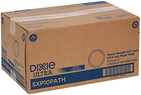 Dixie Ultra 10 & # 34; teške papirne ploče GP PRO, Putevi, SXP10PATH, 500 računati