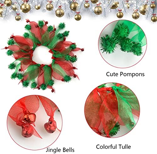 Vehomi mačka Božić kostim Elf šešir i zvono okovratnik Božić Pet kostim dodatna oprema za mačke i štene