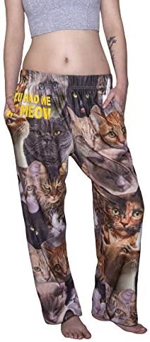 Kratak ludilo Kitty Cat Lounge pidžama hlače - svilenkasto meka, prozračan, rastezljiv, sa džepovima & amp;