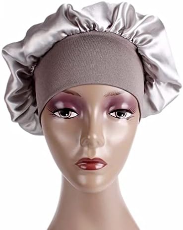 Laaalid XN115 Ženske velike veličine Šidinama Satin Silky Bonnet Sleec Noćna kapa glava široka elastična
