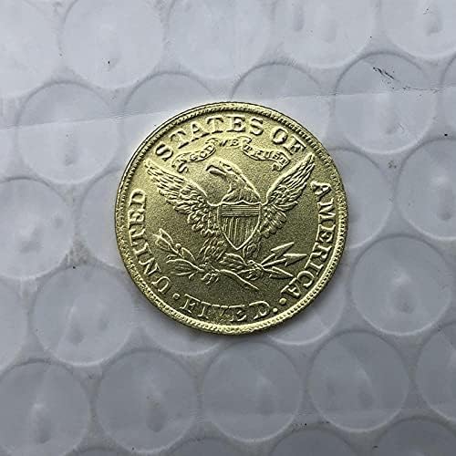 1875 Američki liberty Eagle Coin Gold-pozlaćena kriptomirala omiljena kovanica Replica komemorativni kovanica