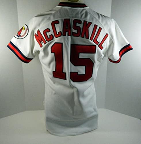 1989 Kalifornija Angels Kirk Mccaskill 15 Igra Polovni bijeli dres ASG P RE 45 - Igra Polovni MLB dresovi