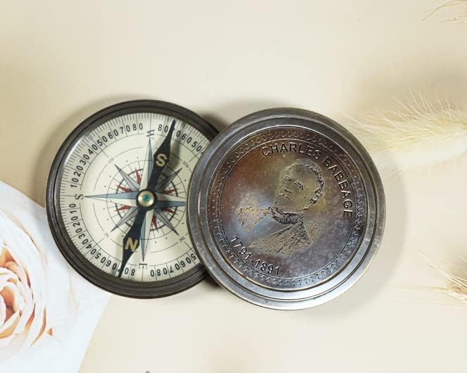 Alessandra Volta Mesing Sundijalni kompas Navigacijski mesingani kompas Pomorski kompas Poklon dekor