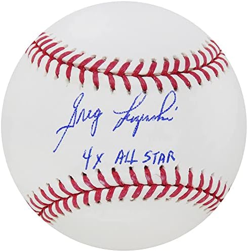 Greg Luzinski potpisao je Rawlings Službeni MLB bejzbol W / 4x All Star - autogramirani bejzbol
