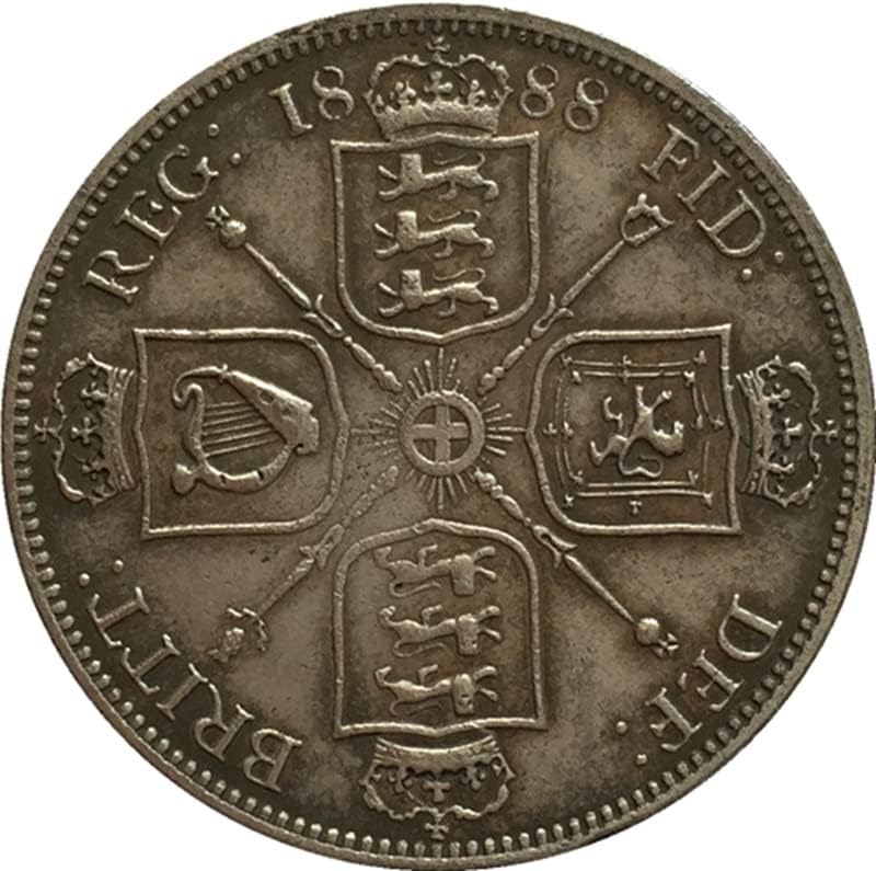 6 različitih datuma Britanski viktorijanski sterlijski bakar srebrni kovanice antikvitetni dolar kovanice