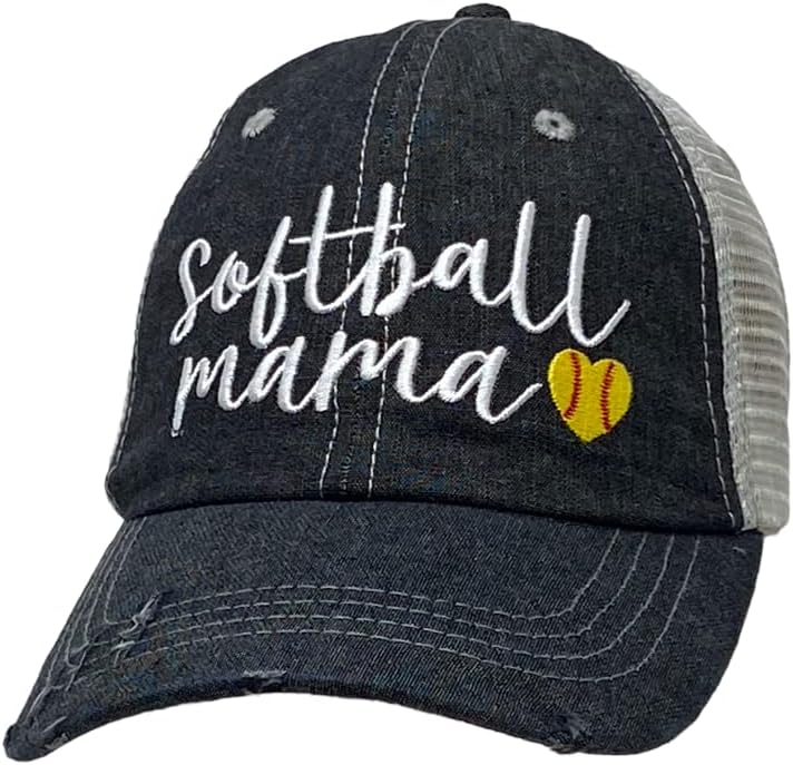 Ženska softball mama šešir | Softball mama šešir | Softball mama kapa | Softball mama | Cocomo Soul -328
