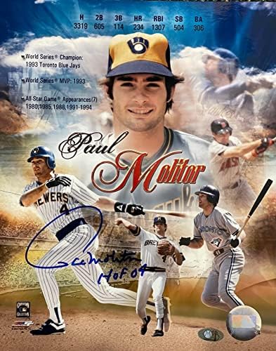 Paul Molitor Autographing 8x10 bejzbol fotografija - autogramirane MLB fotografije