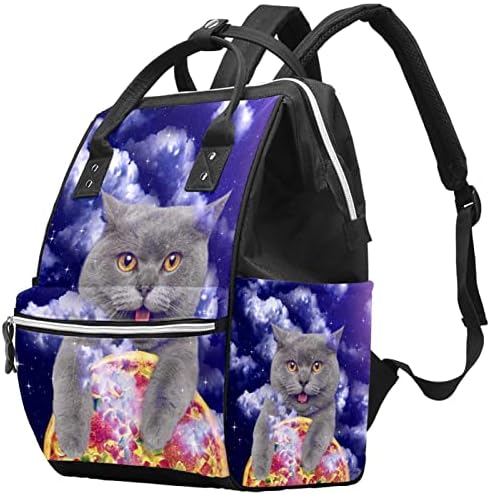 Guerotkr Travel Backpack, Bageri za pelene, Backpad torba za pelene, Galaxy Cat pica životinja