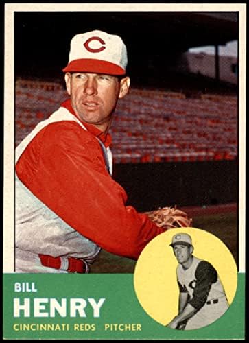 1963. TOPPS # 378 Bill Henry Cincinnati Reds nm / mt crveni