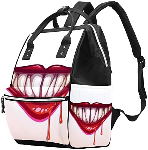 Krvavi vampirski ručni bag ruksak ruksak za bebe nazivne torbe za promjenu multi funkcije Veliki kapacitet