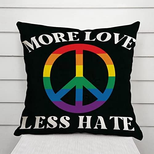 Gay Pride Rainbow LGBT Isti seks gay bager jastuk Više ljubavi Manje mržnja jastučna futrola Cushion Cover