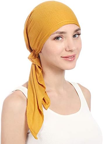 Zamotajte šal za žene turbana perlica glava pamučna rasta repna muslimanska kosa baseball kape za muškarce
