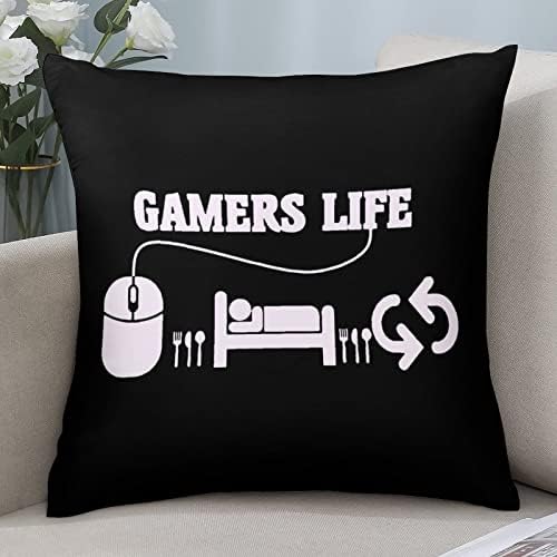 Gamers Life bacač jastuk sa jastučićima sa jastučnim jastučićima sa zatvaračem Zaštitnik za kauč na razvlačenje