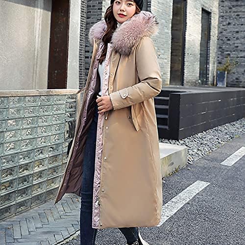 Ženski zimski kaput Topla ženski kaput od pamučnog kaputa savladao je kaput dugih rukava s dugim rukavima