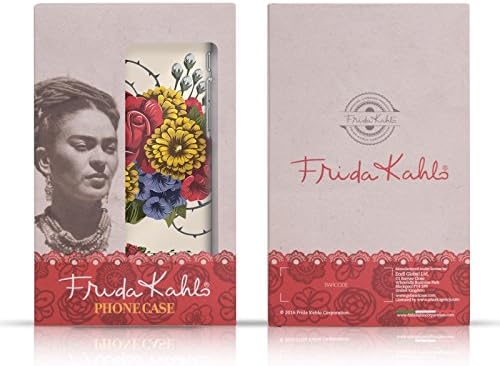 Dizajn kućišta za glavu zvanično licenciran Frida Kahlo Pattern 1 lutka kožna maska za novčanik kompatibilna