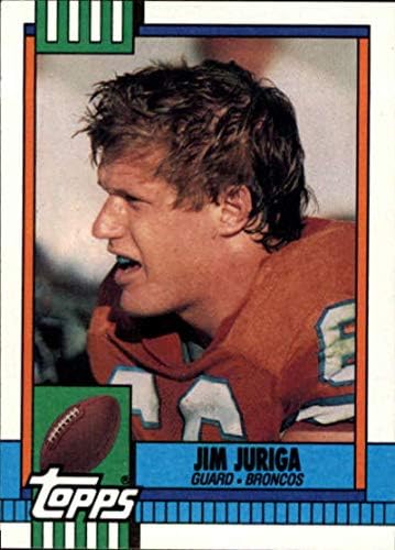 1990. topps 40 Jim Juriga Broncos NFL fudbalska karta NM-MT