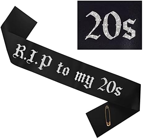 WANGDEFA R. I. P mojoj 20s krila RIP na moju 20s rođendan krila za djevojku za 30. rođendan djevojka sahranu za mlade 30. dekoracije
