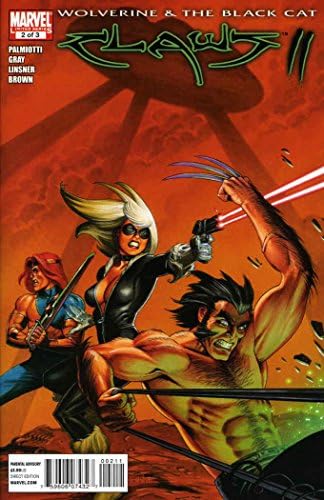Wolverine i crna mačka: kandže 2 2 VF / NM ; Marvel comic book / Linsner
