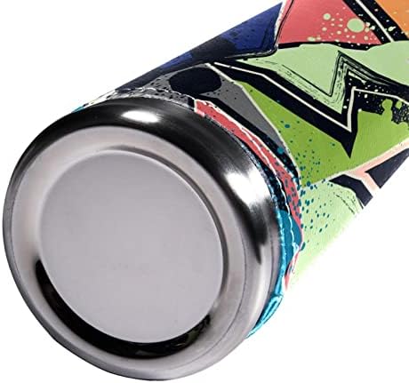 Guerotkr Dvostruko nehrđajućeg čelika vakuum izolirana krigla 500ml, putni šalica za kafu, apstraktni šareni