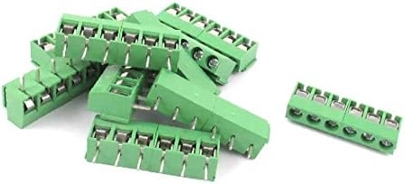 X-DREE 10kom 6-pinski 5mm Pitch Screw Terminal blok konektor(Connettore a morsettiera a vite passo 10kom