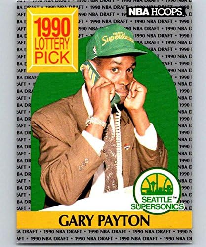 1990-91 obruč Košarka 391 Gary Payton RC Rookie kartica Seattle Supersonics