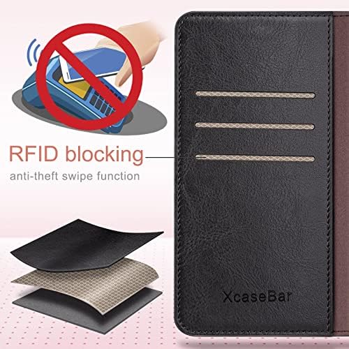 Xcasebar 2-in-1 odvojiv za Samsung Galaxy A32 5G novčanik s 【RFID blokiranje】 Držač kreditne kartice, Flip