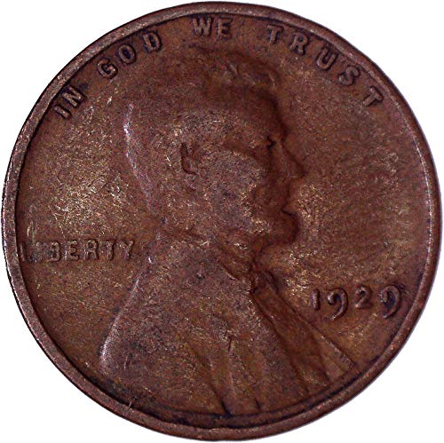 1929 Lincoln pšenični cent 1c Veoma dobro